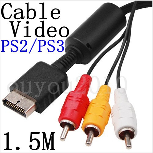 New World AV Audio Video Cable for Sony PS3 and PS2 Gaming Console