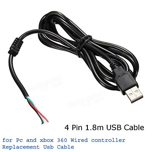 New World Replacement usb cable Cord For XBOX360 and PC Wired Controller Cable Cord