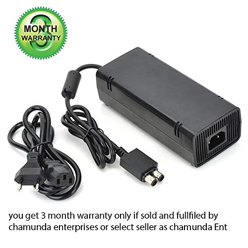 New World original Power Supply Adapter For Microsoft Xbox 360 Slim Console 220v Specially India use with warranty Indian Power cord