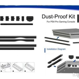 New World PS4 Pro Dust Proof Kit Prevent Cover Case Stopper Pack for Sony PS4 Pro (Black) [video game]