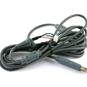 New World Replacement USB Cable for Xbox360 PC Wired Controller with Breakaway Cable Cord Gray Color