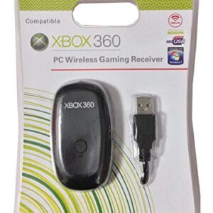 New World Windows PC Wireless USB Receiver Gaming Adapter for Xbox 360 Controller (Black) [video game]