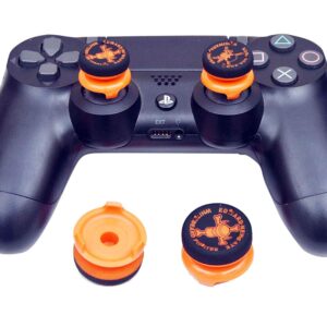 New World Orange Analog Extenders Thumb Grips for Playstation 4 for PS4 Controller Joystick and Xbox360 Controller 2pcs [video game]