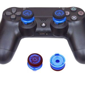New World Blue Analog Extenders Thumb Grips for Playstation 4 for PS4 Controller Joystick and Xbox360 Controller 2pcs [video game]