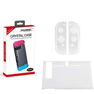 Plastic Hard Shell Crystal Clear Case for Nintendo Switch Console Joy-Con Game Accessories [video game]