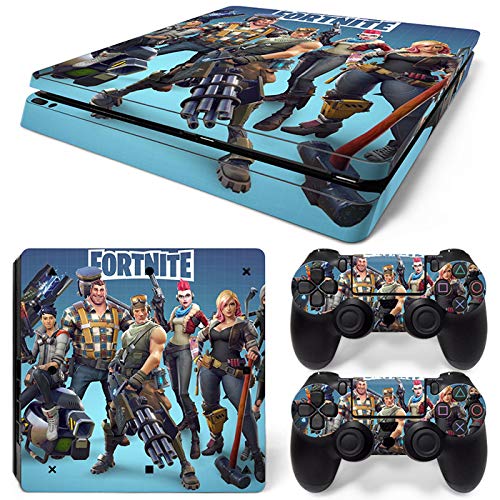 New World Fortnite Skin STICKER for PS4 Slim Console & 2 Controllers [video game]