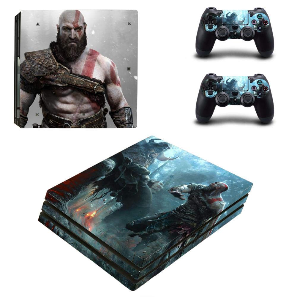 New World GOD OF WAR Theme Design skin sticker for PS4 PRO Console and Controller [video game]