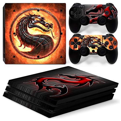New World MORTAL COMBAT Theme Design skin sticker for PS4 PRO Console and Controller [video game]