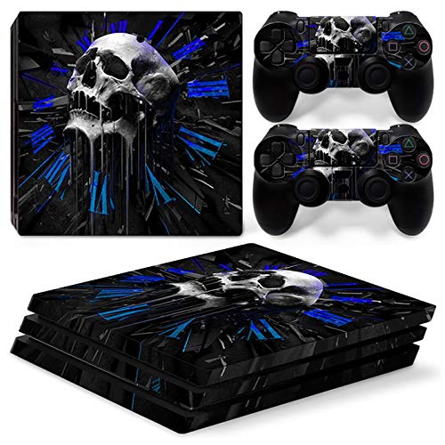 New World SKULL WITH CLOCK Theme Design skin sticker for PS4 PRO Console and Controller [video game]