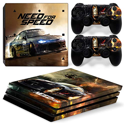 New World NEED FOR SPEED Theme Design skin sticker for PS4 PRO Console and Controller [video game]