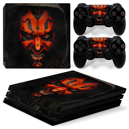New World MAN WITH ORANGE MASK Theme Design skin sticker for PS4 PRO Console and Controller [video game]