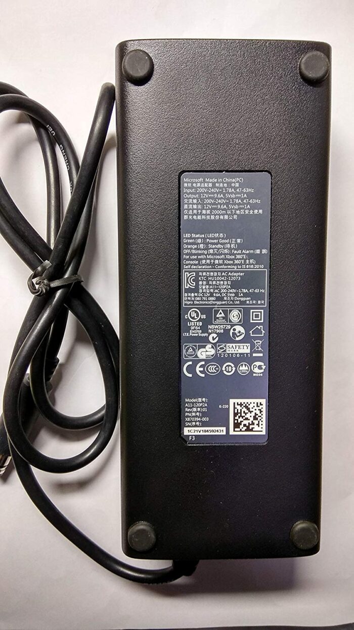 thumbnail image 2 of Universal Power Supply Adapter Brick For Xbox One & Xbox 360 Slim Consoles 2 of 4