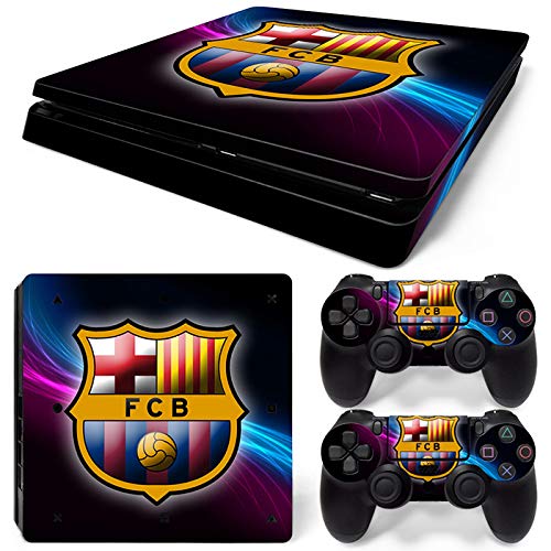 New World FCB FOOTBALL CLUB Theme Design skin sticker for PS4 Slim Console and Controller [video game]