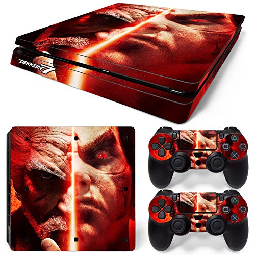 New World TEKKEN Theme Design skin sticker for PS4 Slim Console and Controller [video game]