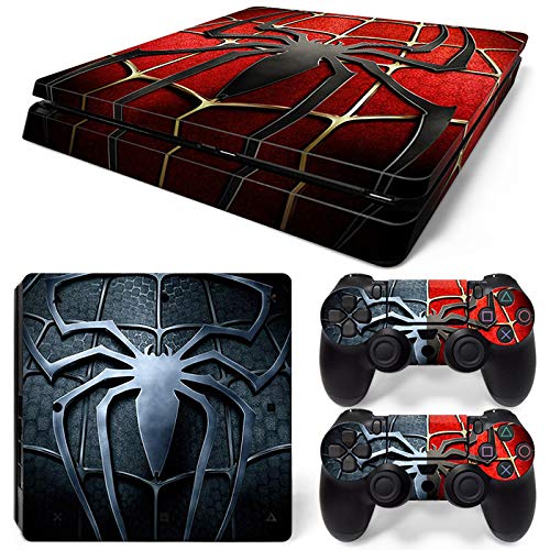 New World SPIDERMAN Theme Design skin sticker for PS4 Slim Console and Controller [video game]