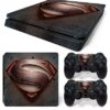 New World SUPERMAN Logo Theme Design skin sticker for PS4 Slim Console and Controller