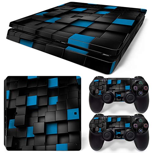 New World Cube Abstrac Theme Design skin sticker for PS4 Slim Console and Controller [video game]