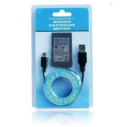 Wireless Controller Replacement Battery with charging cable PlayStation 3 [video game]