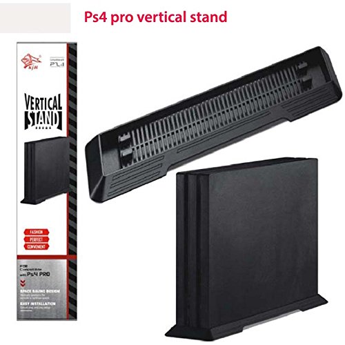 New World PS4 Pro Vertical Stand Holder Ultra Compact Plastic Base for PS4 Pro (Black) [video game]