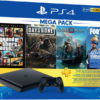 PS4 Slim 1 TB Mega pack Free Game GTA5/Days gone/God of war/Fortnite/3 month PSN with 1 year Sony india warranty