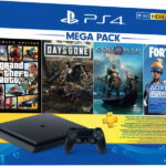 PS4 Slim 1 TB Mega pack Free Game GTA5/Days gone/God of war/Fortnite/3 month PSN with 1 year Sony india warranty