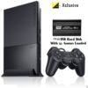 Used Sony Playstation 2 SLIM PS2 77k/75k/90k Model 250GB Hdd Fully Loaded With 90+ Top Rated Digital Games+ 1 Remotes + 8 Mb MMC