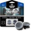 KontrolFreek Call of Duty: Modern Warfare – A.D.S. Performance Thumbsticks for PlayStation 4 (PS4) | 2 High-Rise, Concave | Transparent/Black