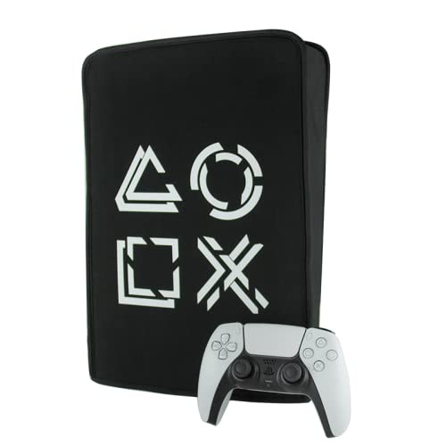 Dust Cover For PS5 , Soft Neat Lining Dust Guard for PS5 Console, Anti Scratch Waterproof Cover Sleeve for Playstation 5 Console Digital Edition & Disc Edition
