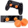 FPS Thumb Grips for PS4 Controller Thumbstick Cap Grips for PS4 Controller with L2 R2 Trigger Extenders Buttons Kit for PS4 Controller – Orange VO-R-TEX