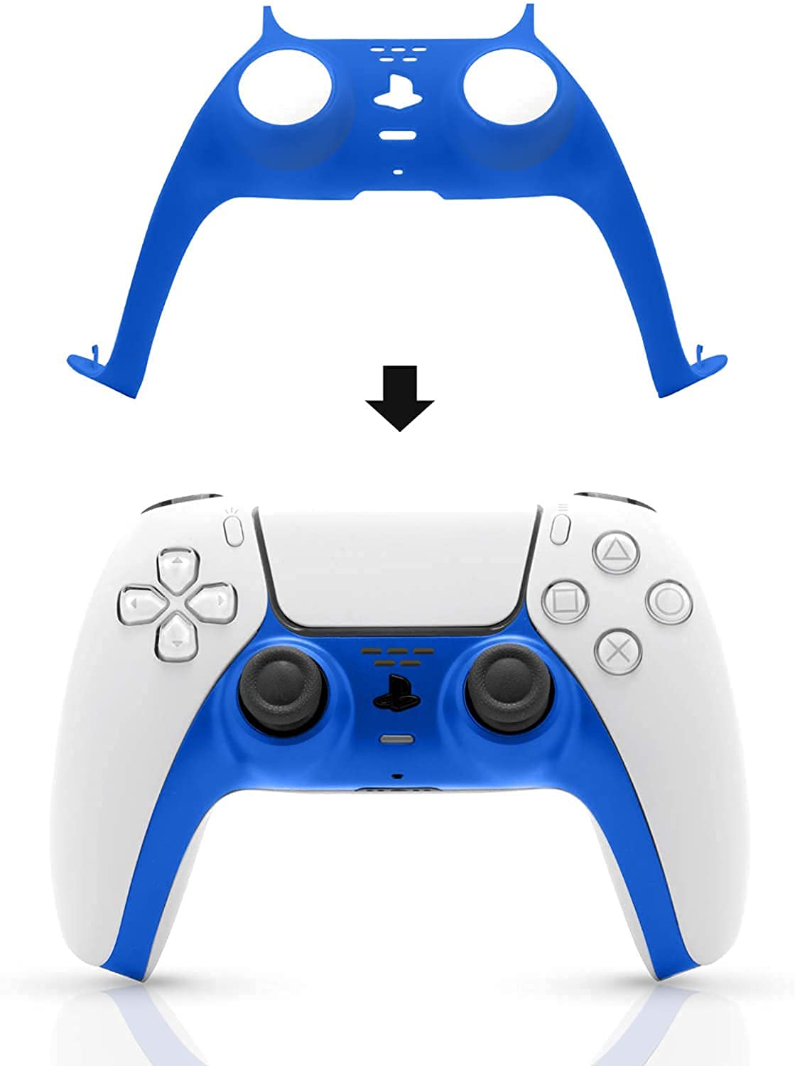 PS5 Controller Skin, Custom DIY Faceplate Replacement Shell Decoration  Accessories, Grip Decorative Strip for Sony Playstation 5 DualSense  Controller- Blue( with Faceplat removal Tool ) – Chamunda Enterprises
