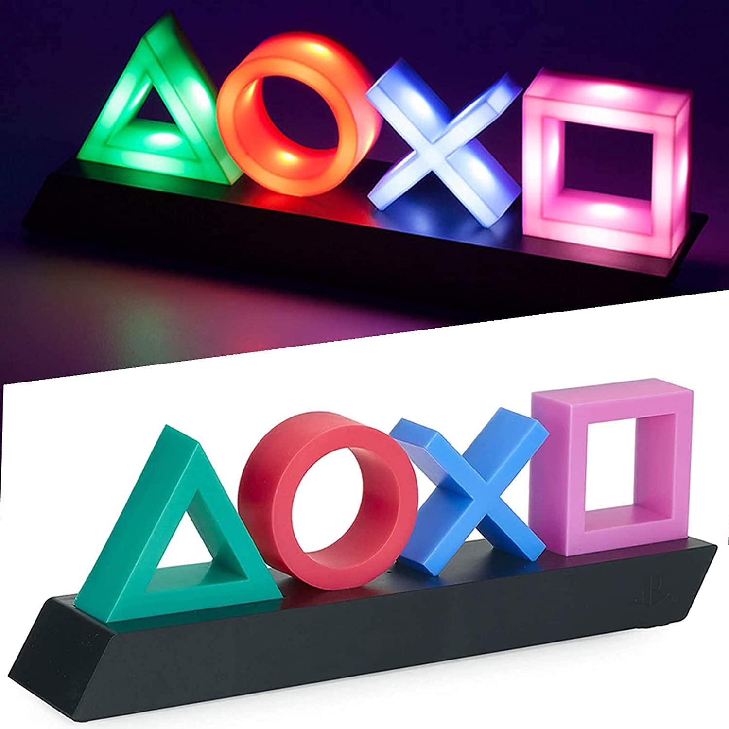 Icons Light For PlayStation,For Playstation Shapes Light with 3 Light Modes – Music Reactive Game Room Lighting