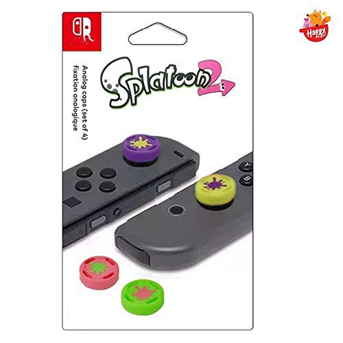 HO-RI Splatoon 2 Edition Colorful Silicone Thumb Stick Grip Joystick Cap Cover For Nintendo Switch Joy-Con 4PC