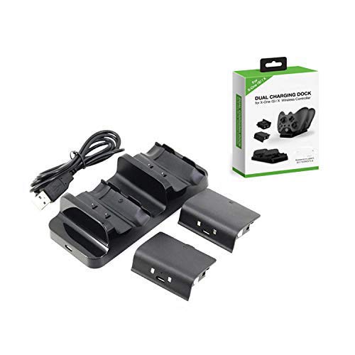 Battery for Xbox One Controller Battery Pack Rechargeable Batteries with USB Charging Dock Charger for Xbox One/Xbox One Slim/Xbox One Elite Controller