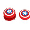 Captain-America Theme Designer Series Thumb Grip Thumstick Analog Extender for PS4 Playstation 4 Controller and Xbox 360 Controller