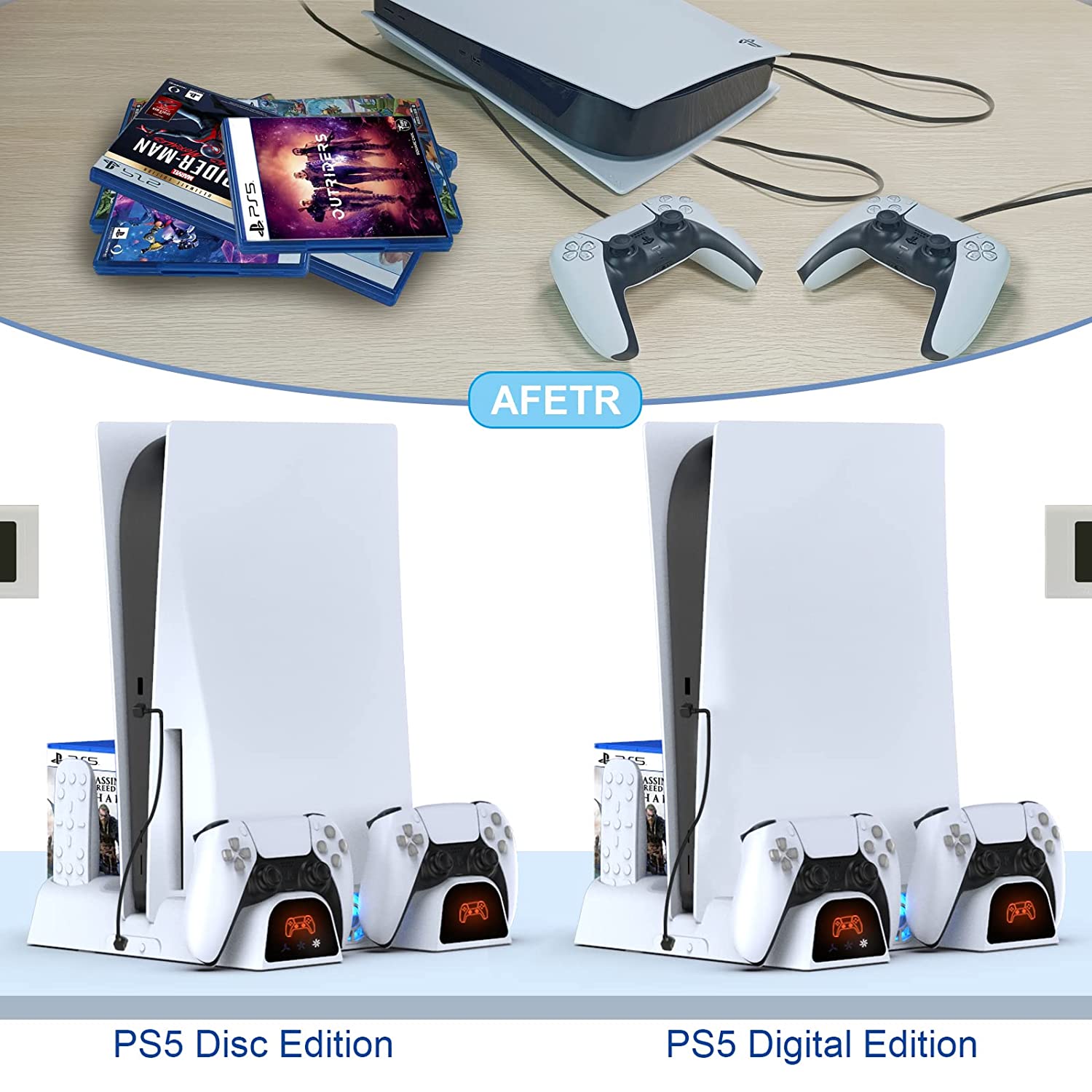  PS5 Accessories PS5 Stand for Digital/Disc Console