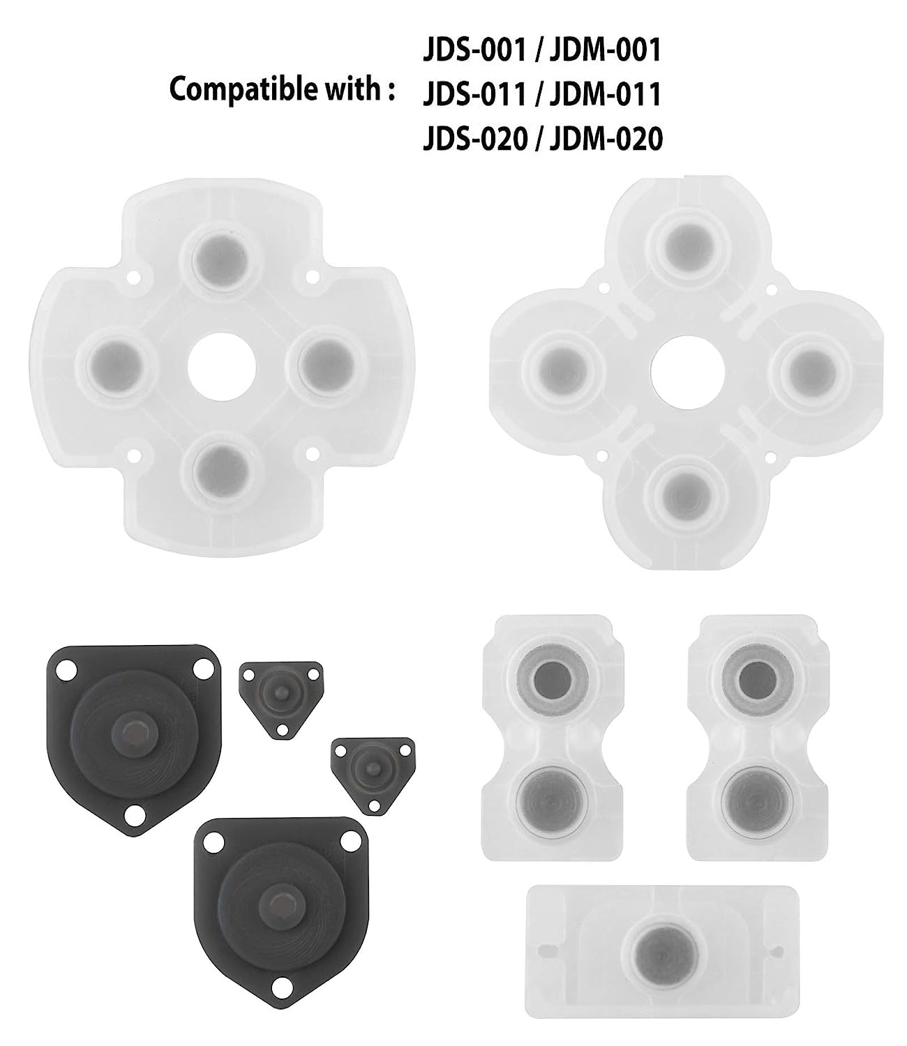 New World Replacement Conductive Rubber Pad Silicone Button Pads for Sony PS4 Play Station 4 Controller V1 JDM011 ,001