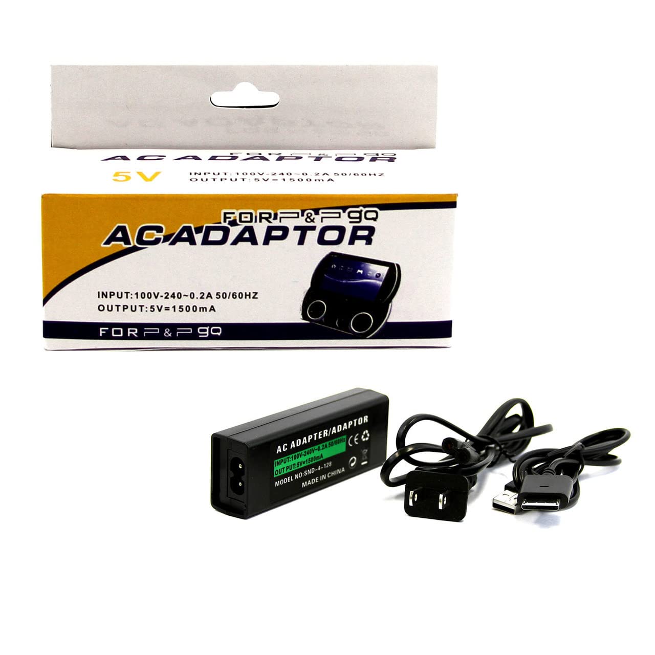 New World Power Adapter AC Power Supply Charger Adapter for PSP GO with USB Cable