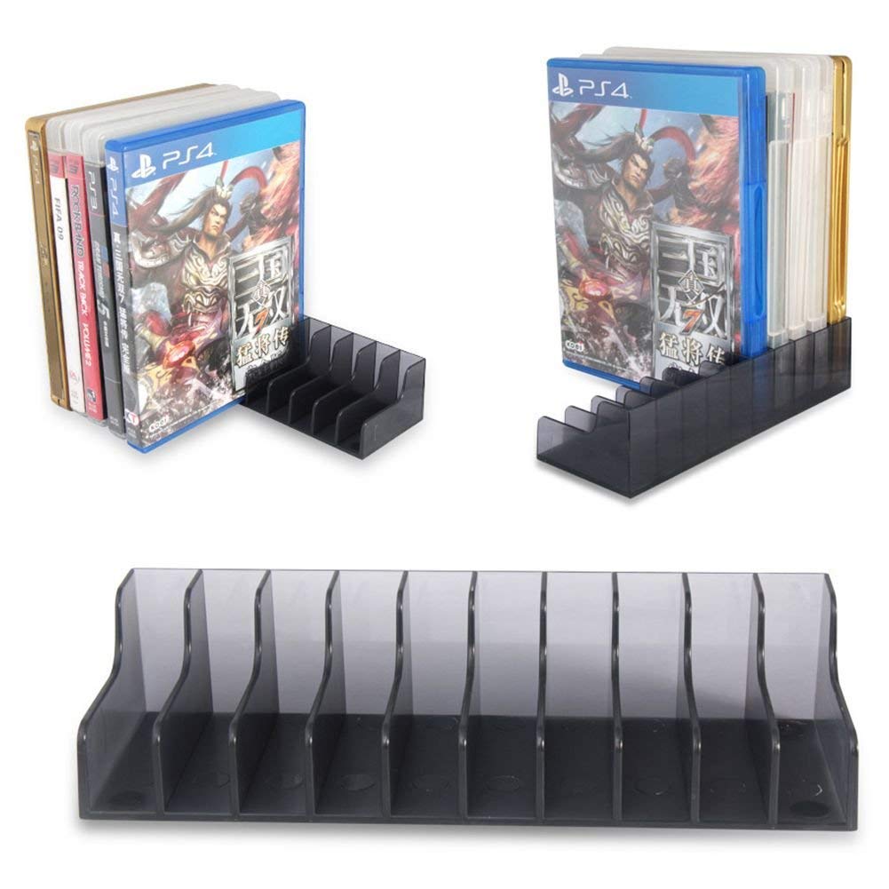 New World PS4 PS5 Accessories 2 pcs 10 in 1 Game CD Discs Storage Stand Bracket CD Holder for PS5 PS4 PS3 Xbox One Xbox Series X Series S