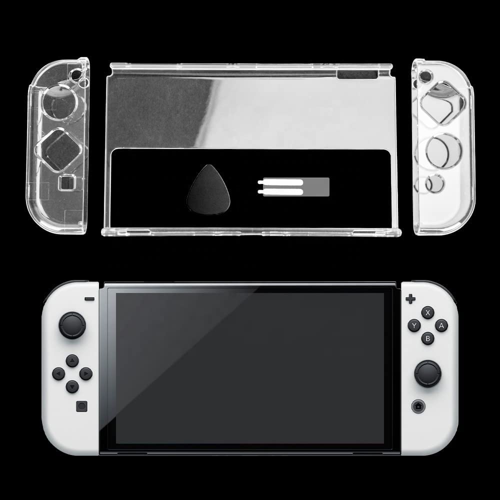 New World Crystal Case Cover for Nintendo Switch OLED ,Transparent Crystal Clear Case Protective Cover for Nintendo Switch OLED