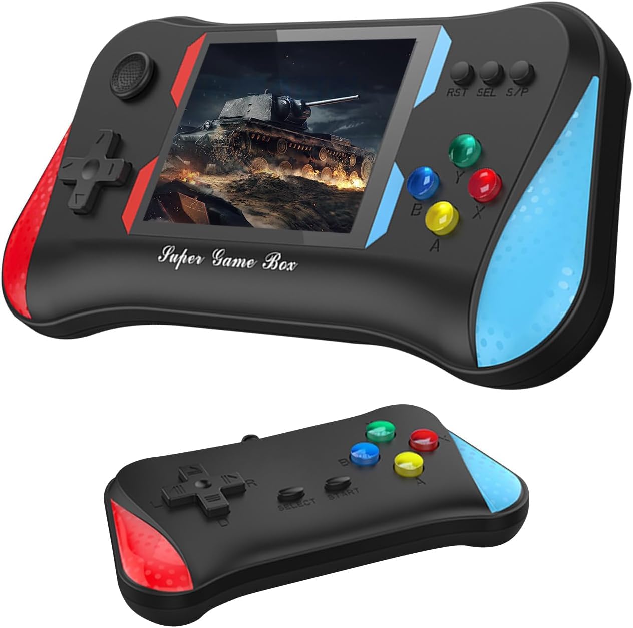 New World Retro SUP Video Game Console X7M Handheld Game Player AV Output Built in 500 Games , Portable Video Game Player