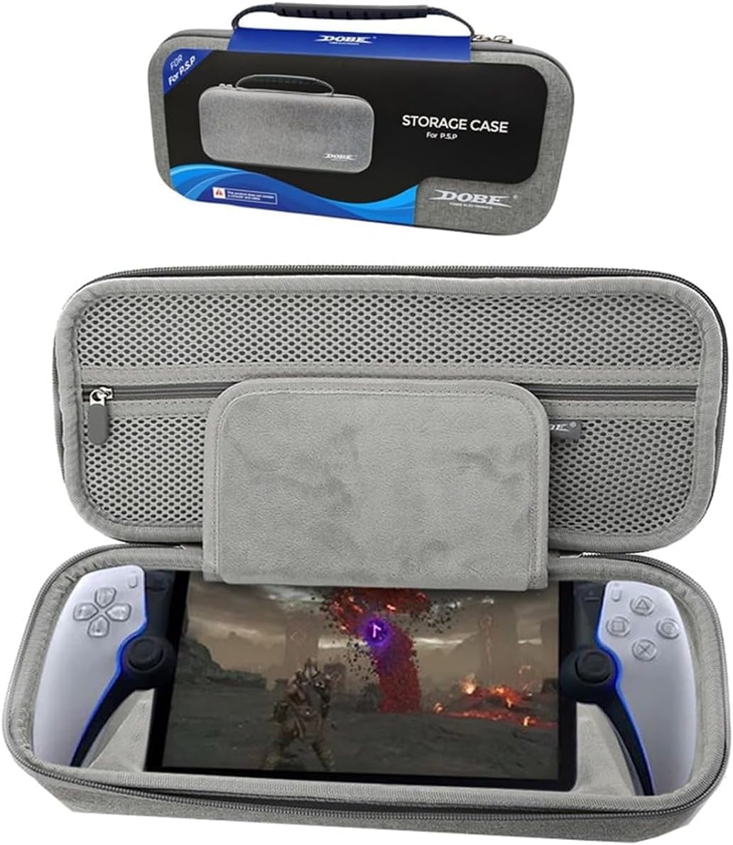 New World Carrying Travel Storage Case Compatible with Playstation Portal Remote Player, Protective Cover Case for PS5 Portal-Shockproof Anti-Scratch, Playstation Portal Accessories – Gray