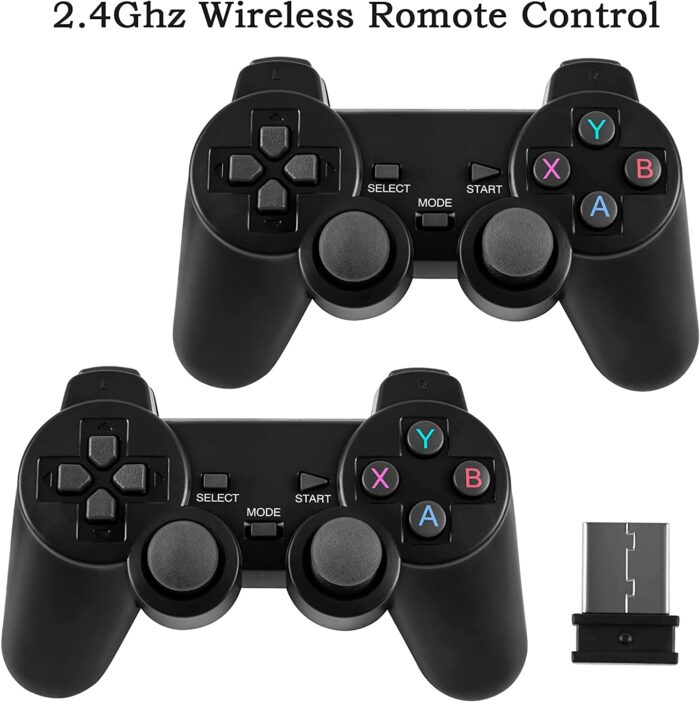New World TV Video Games for Kids Wireless 64GB Memory, HD Classic Games Console Built in 10000 Game in TF Card, 9 Emulator Console, HDMI Output TV Video Game Console Game Stick - Image 3