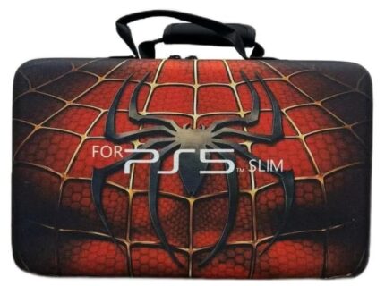 New World Storage Bag for PS5 Slim, Travel Bag for PS5 Slim, Carrying Case Briefcase Type for PS5 Slim,Waterproof Shoulder Bag for PlayStation 5 Slim with Both Side Storage Compartment-Spider-Man