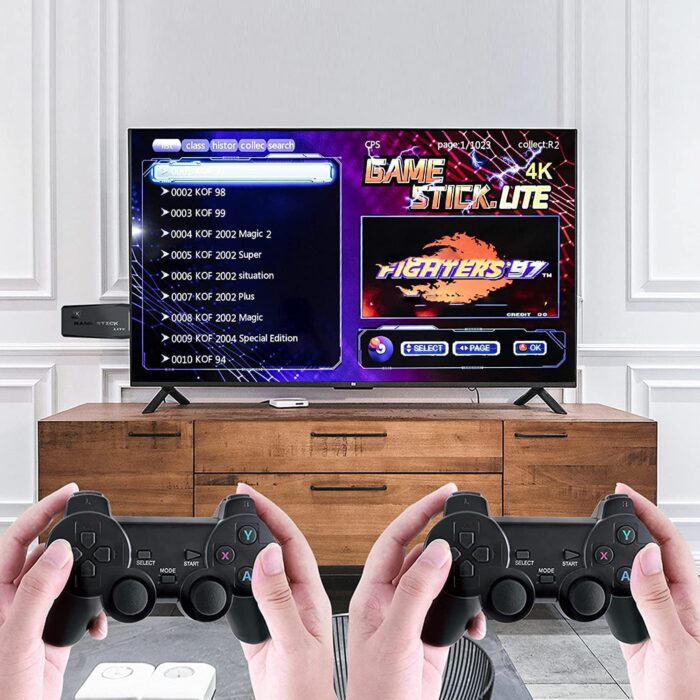 New World TV Video Games for Kids Wireless 64GB Memory, HD Classic Games Console Built in 10000 Game in TF Card, 9 Emulator Console, HDMI Output TV Video Game Console Game Stick - Image 4