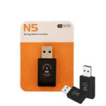N5 Racing Wheel Converter Wireless Receiver USB Bluetooth For PS5 Playstation 5 For V99, V10 ,V12 Lite Gaming Steering Wheel