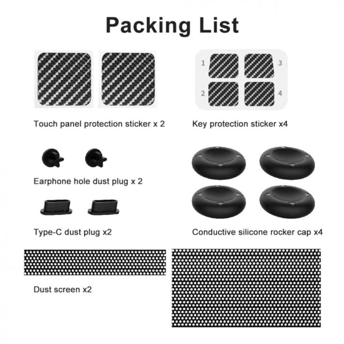 New World Dust Proof Kit for Steam Deck, Protective Accessories for Steam Deck with Protective Sticker, Dust Plugs, Dust Cover, Rocker Caps, Accessories for Steam deck - Image 7