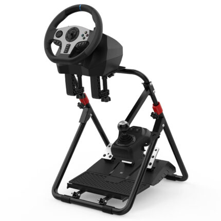 New World PXN-A9 Racing Steering Wheel Stand for Logitech G920 G29 G25 G27 G923 GT500 T300RS/T300GT/ T500RS/TGT/TS with Shifter Mount Folding Bracket Tilt-Adjustable Racing Stand (Racing Wheel NOT Included)