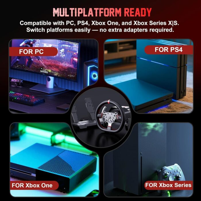 PXN V10 Ultra Direct Drive Racing Wheel, 3.2Nm Force Feedback ,1 year warranty Free shipping - Image 3